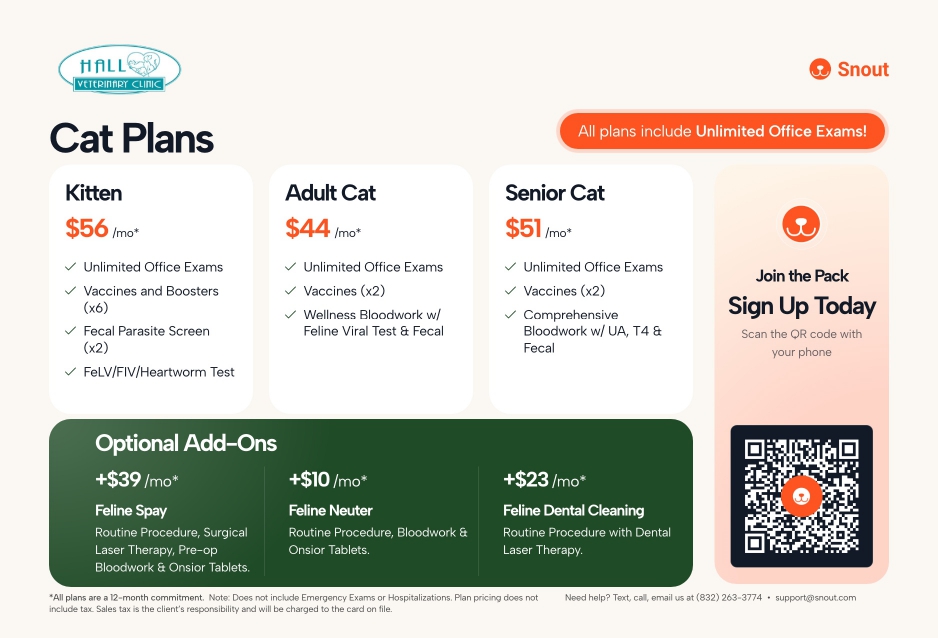 Grand Avenue Snout Wellness Plans graphics